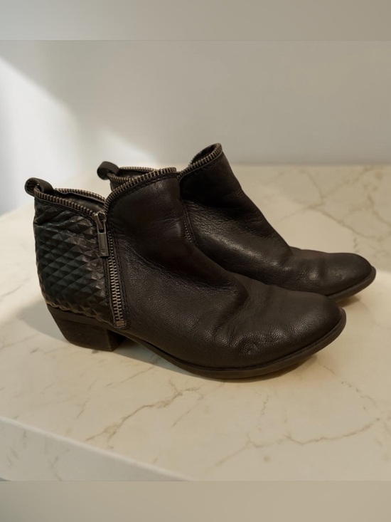 Lucky Brand Shoes - Lucky Brand Bartalino women's size 6.5M quilted black leather double zip Boots